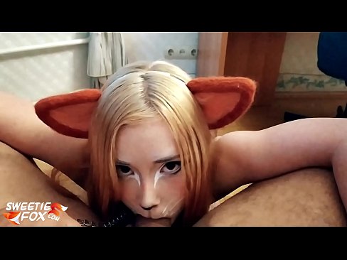 ❤️ Kitsune inomedza mboro uye nekukandira mumuromo make Zvinyadzisira zvekumba ﹏